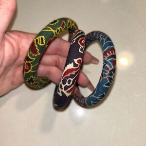 Fabric Wrapped Bangles